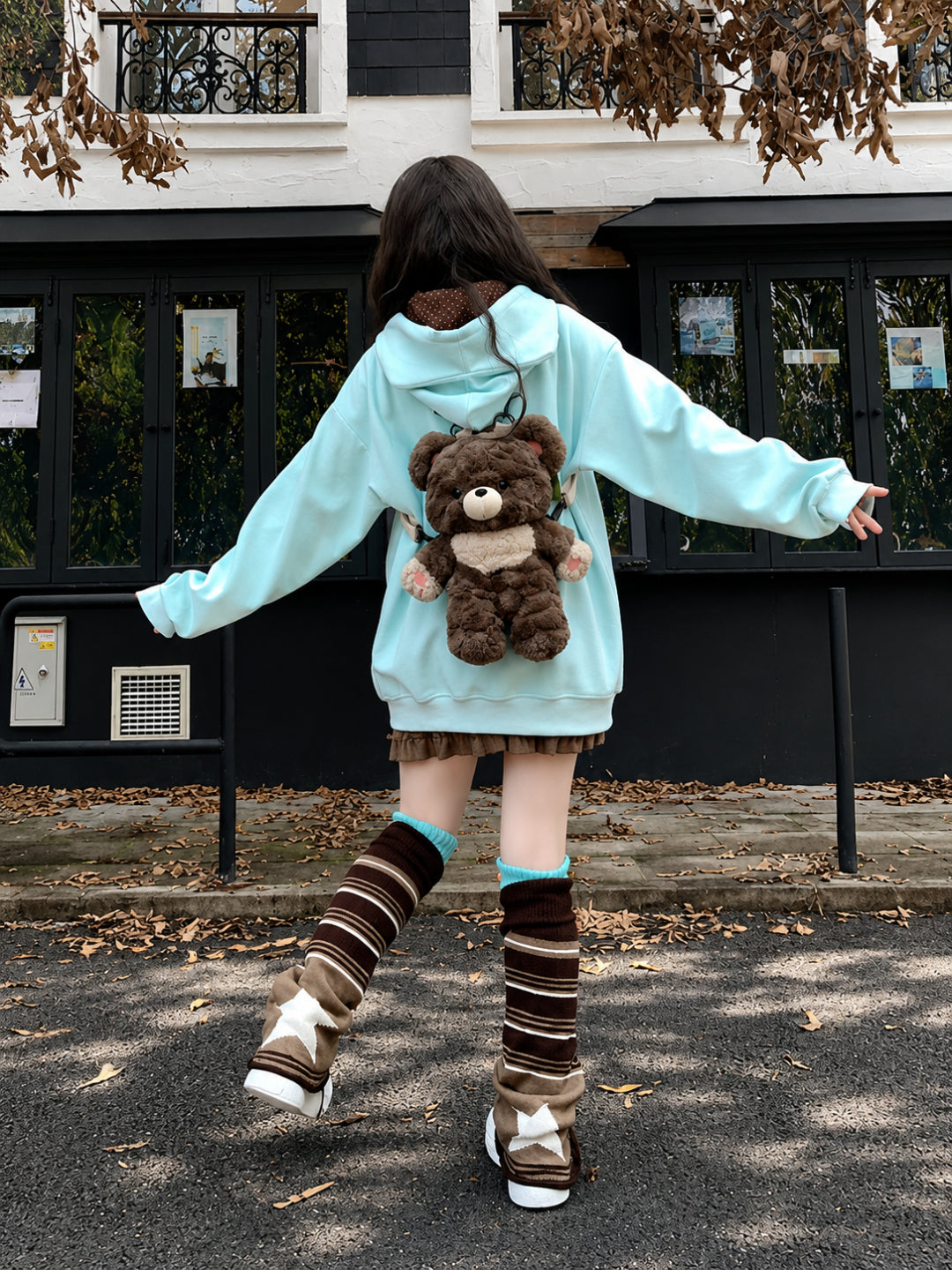 Chocomint Cat Hooded Jacket-Outerwear-ntbhshop