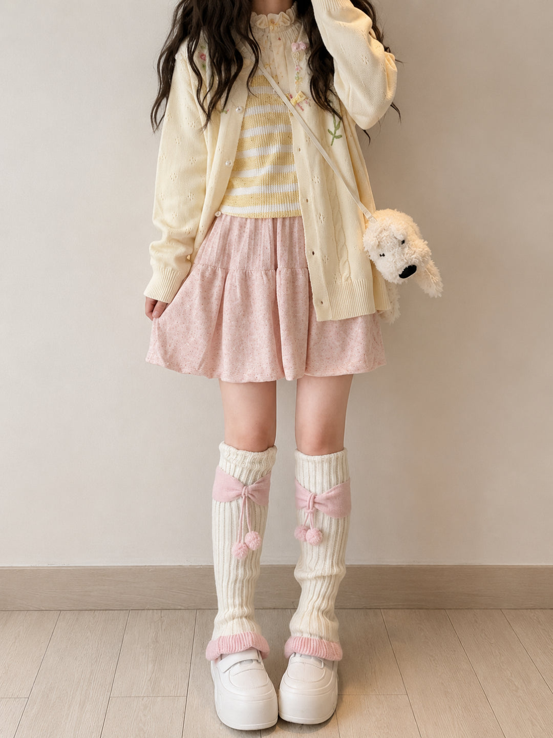 Bubble Cloud Knit Skirts-Bottoms-ntbhshop