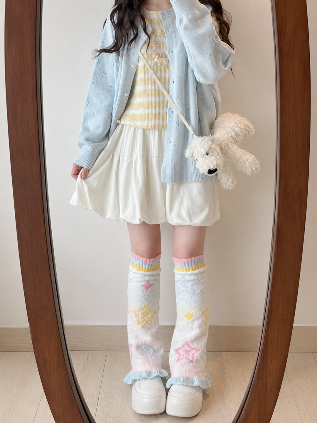 Bubble Cloud Knit Skirts-Bottoms-ntbhshop