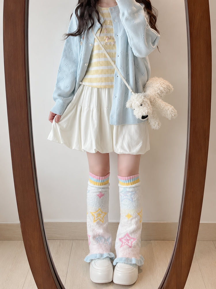 Bubble Cloud Knit Skirts-Bottoms-ntbhshop