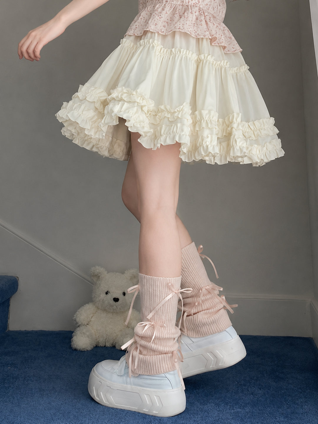 Vanilla Cake Lace Skirt-Sets-ntbhshop