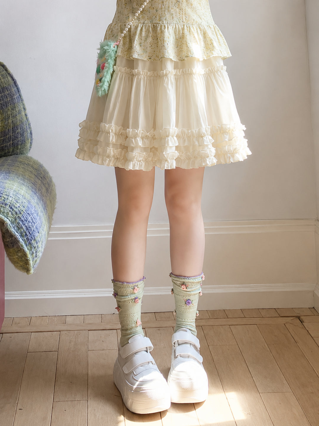 Vanilla Cake Lace Skirt-Sets-ntbhshop