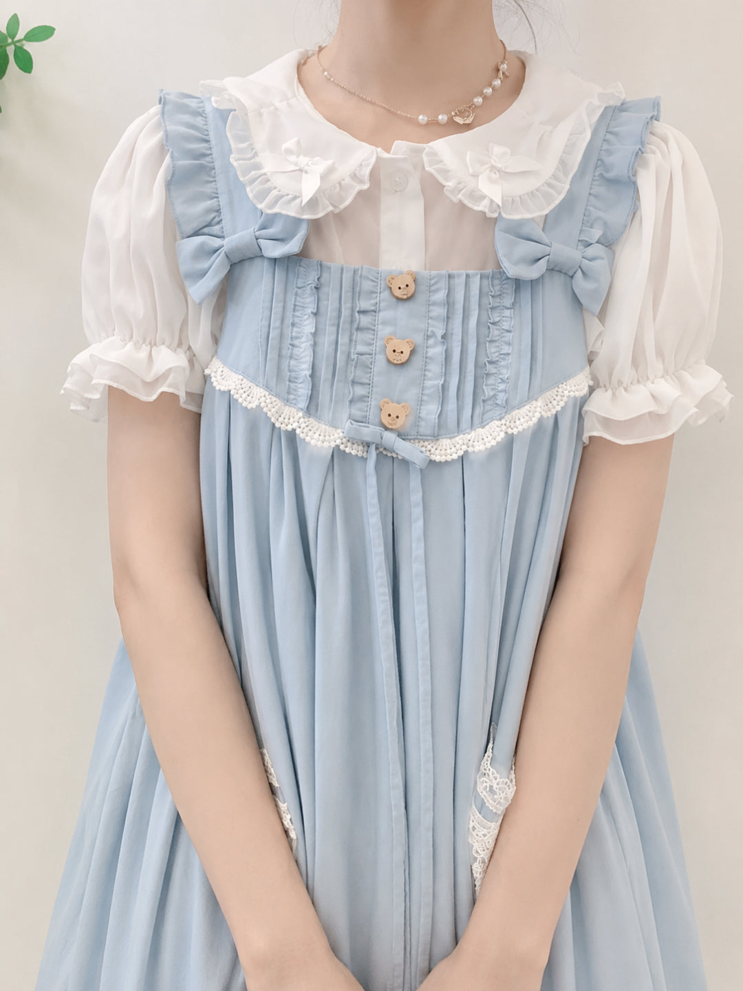 Misty Petal Sheer Doll Blouses-Sets-ntbhshop