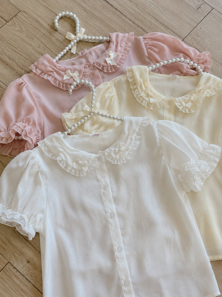 Misty Petal Sheer Doll Blouses-Sets-ntbhshop
