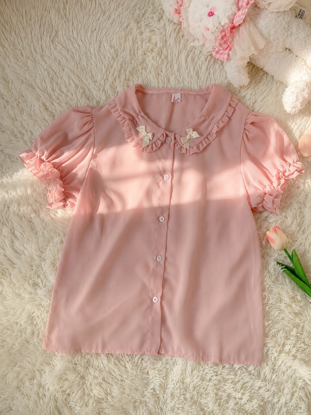 Misty Petal Sheer Doll Blouses-Sets-ntbhshop