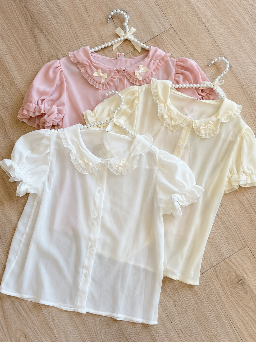 Misty Petal Sheer Doll Blouses-Sets-ntbhshop