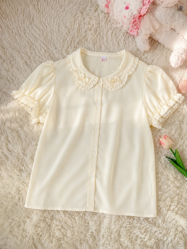 Misty Petal Sheer Doll Blouses-Sets-ntbhshop