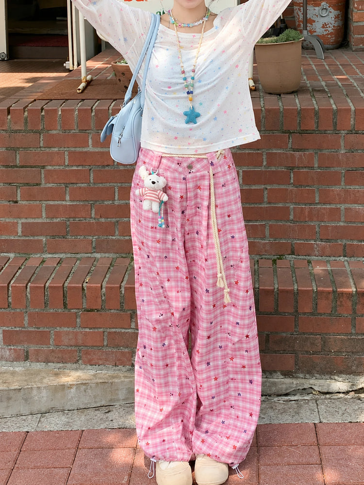 Cosmic Pink Camisole, Top & Pants-Sets-ntbhshop