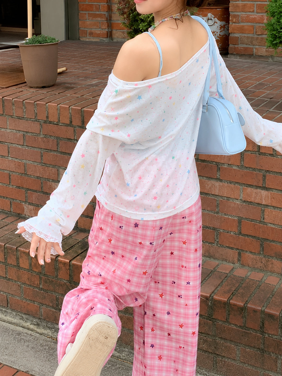 Cosmic Pink Camisole, Top & Pants-Sets-ntbhshop