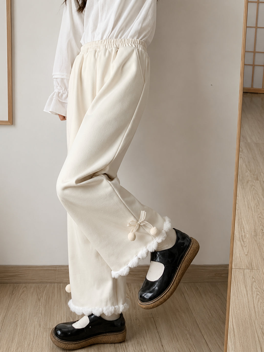 Snowdrop Pom Pom Pants-Bottoms-ntbhshop
