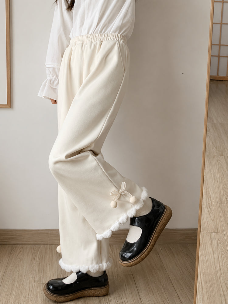 Snowdrop Pom Pom Pants-Bottoms-ntbhshop