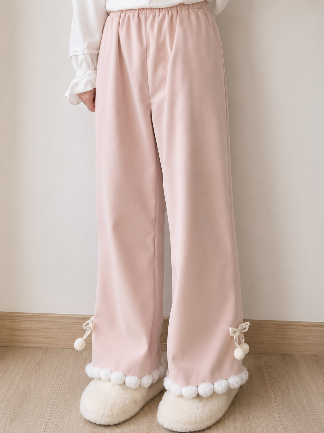 Snowdrop Pom Pom Pants-Bottoms-ntbhshop