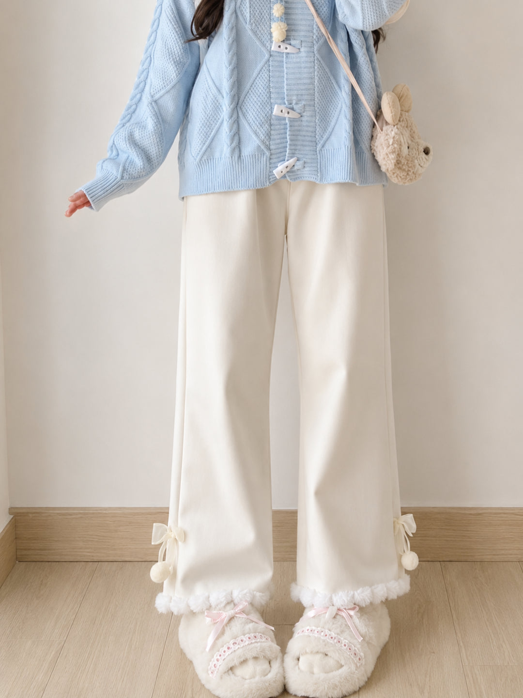 Snowdrop Pom Pom Pants-Bottoms-ntbhshop