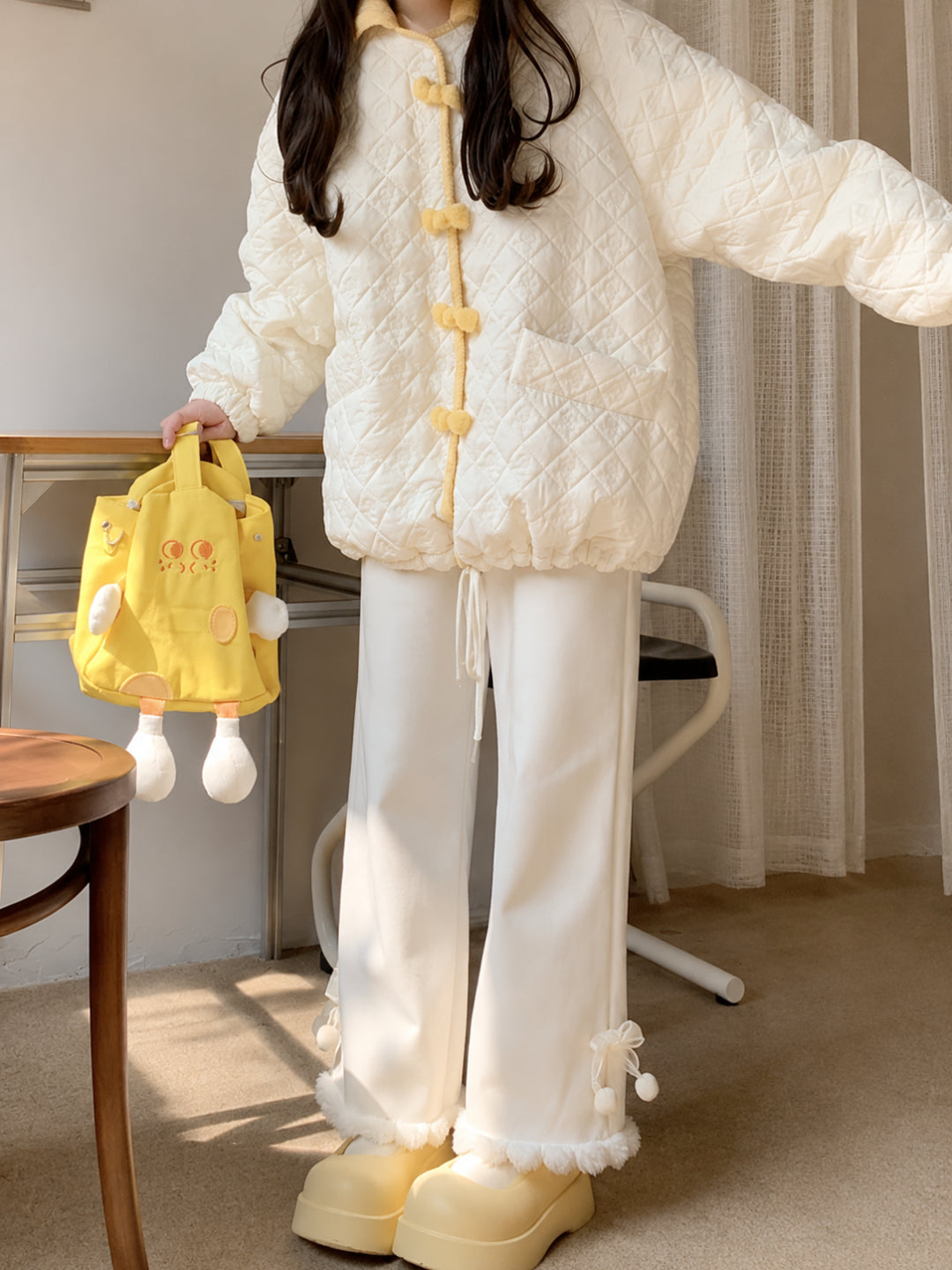 Snowdrop Pom Pom Pants-Bottoms-ntbhshop