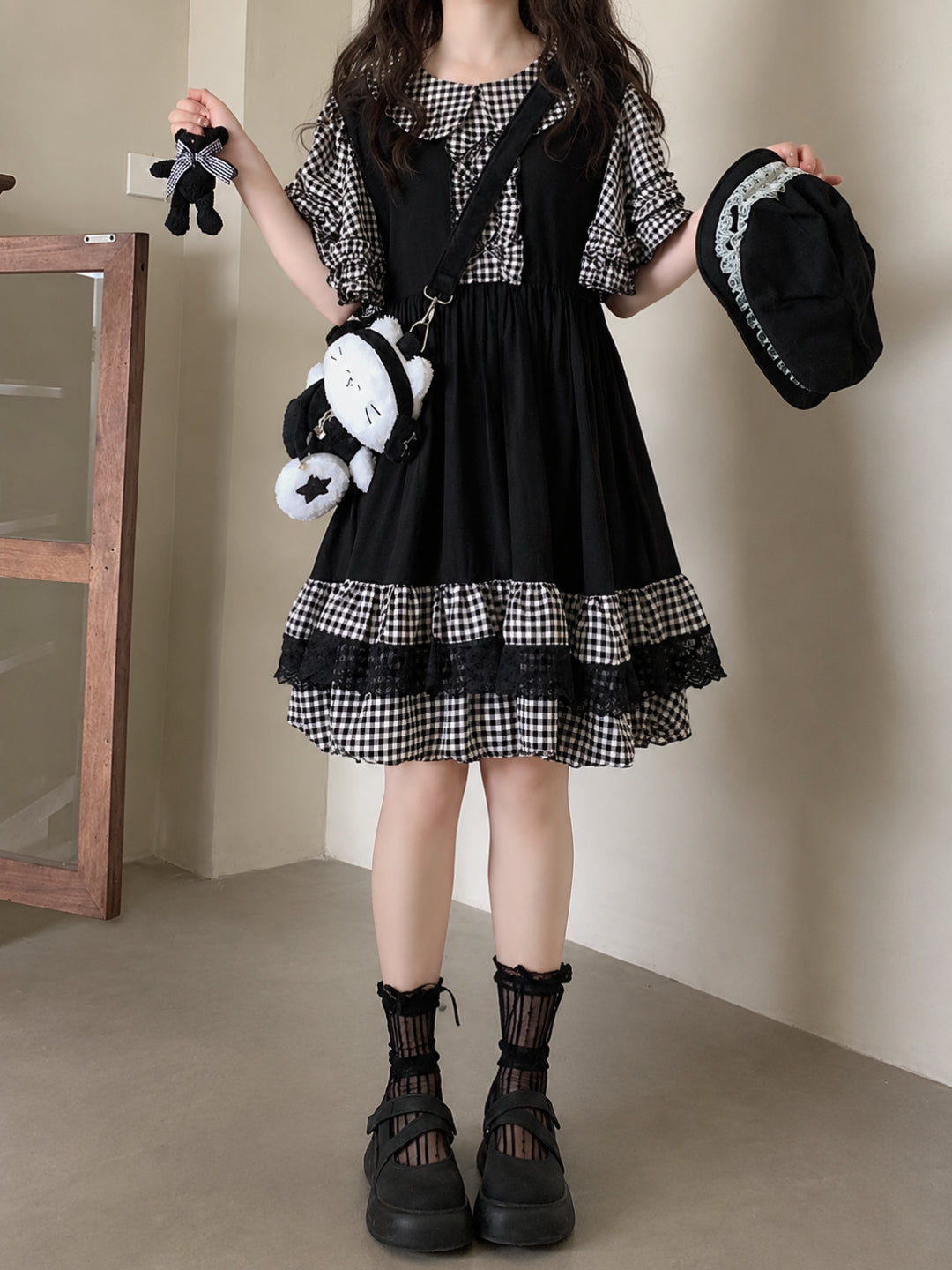 Midnight Pudding Bubble Dress-Dresses-ntbhshop