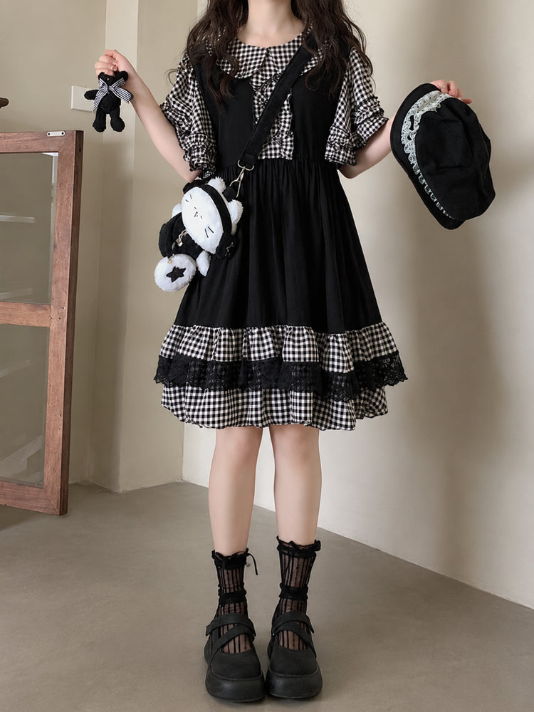 Midnight Pudding Bubble Dress-Dresses-ntbhshop