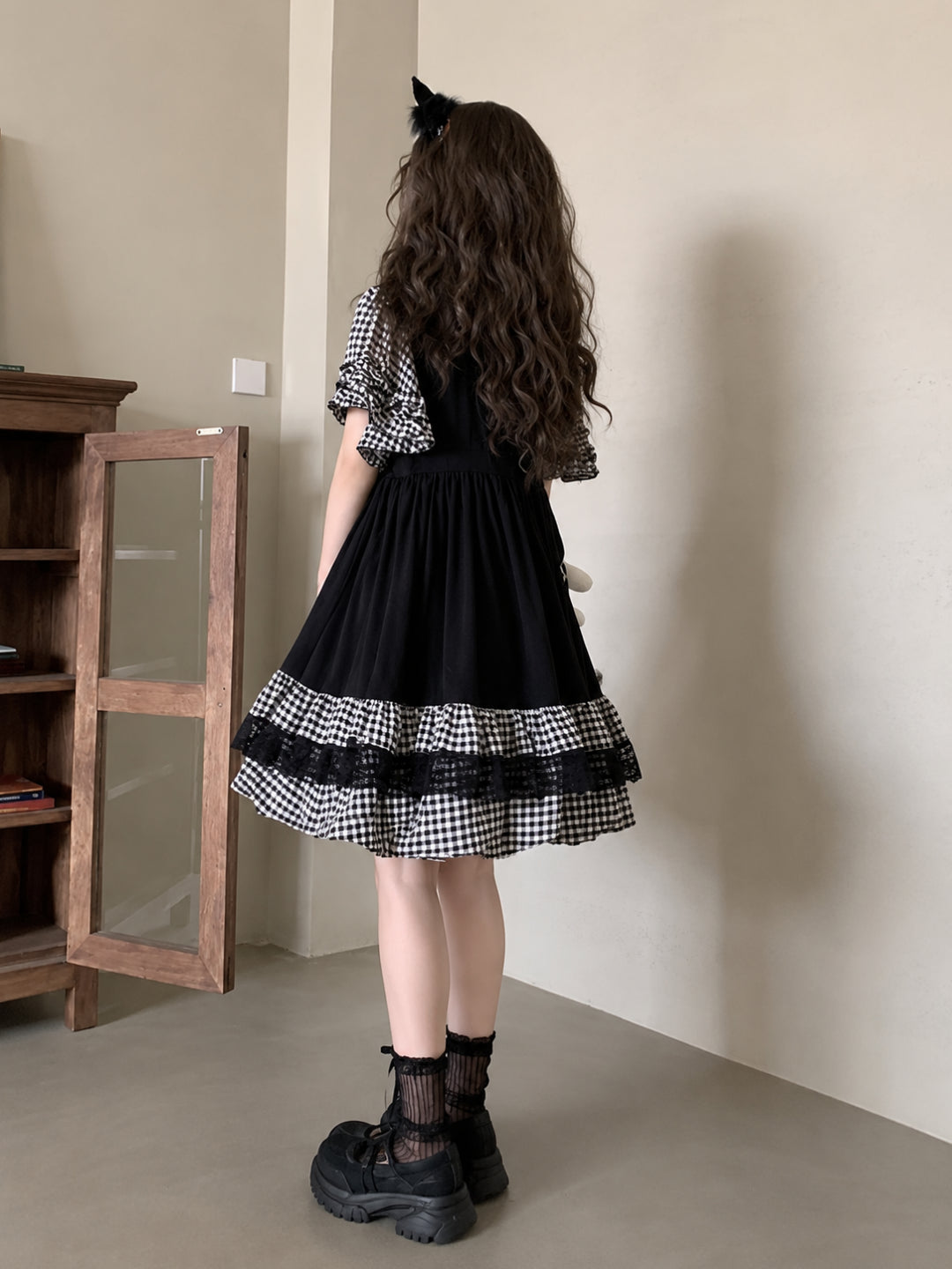 Midnight Pudding Bubble Dress-Dresses-ntbhshop