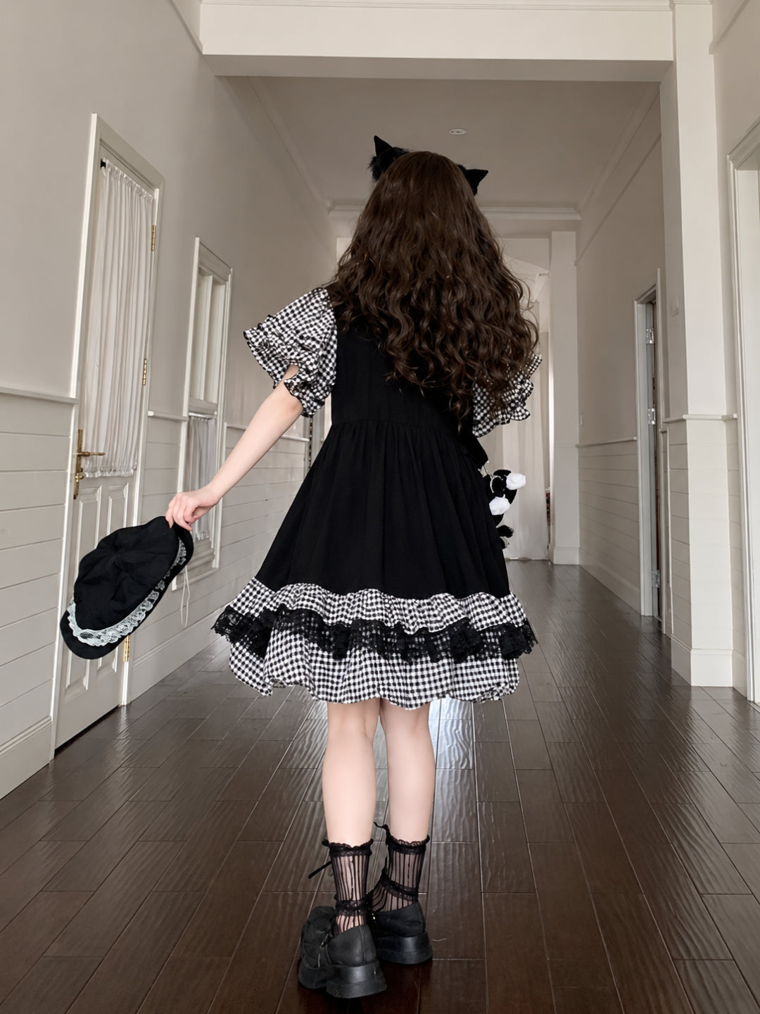 Midnight Pudding Bubble Dress-Dresses-ntbhshop