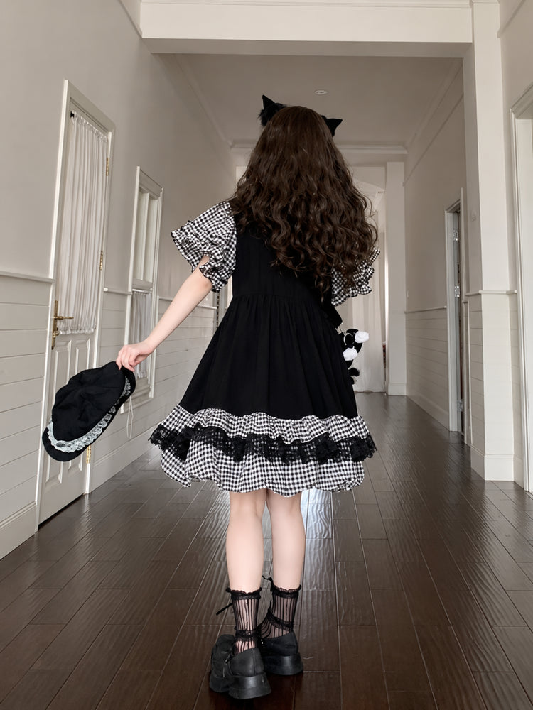 Midnight Pudding Bubble Dress-Dresses-ntbhshop