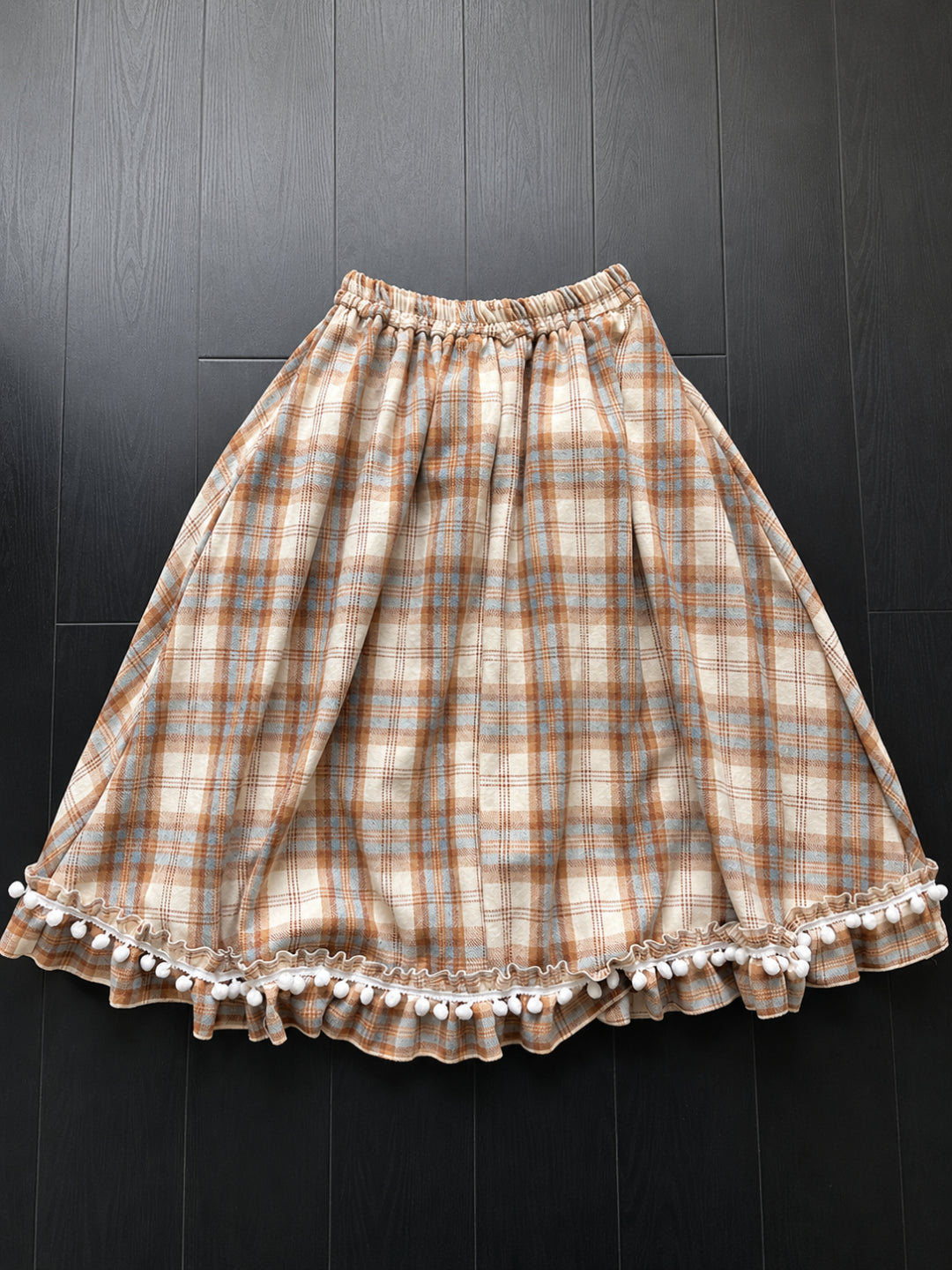 Autumn Pom Pom Skirt-Bottoms-ntbhshop