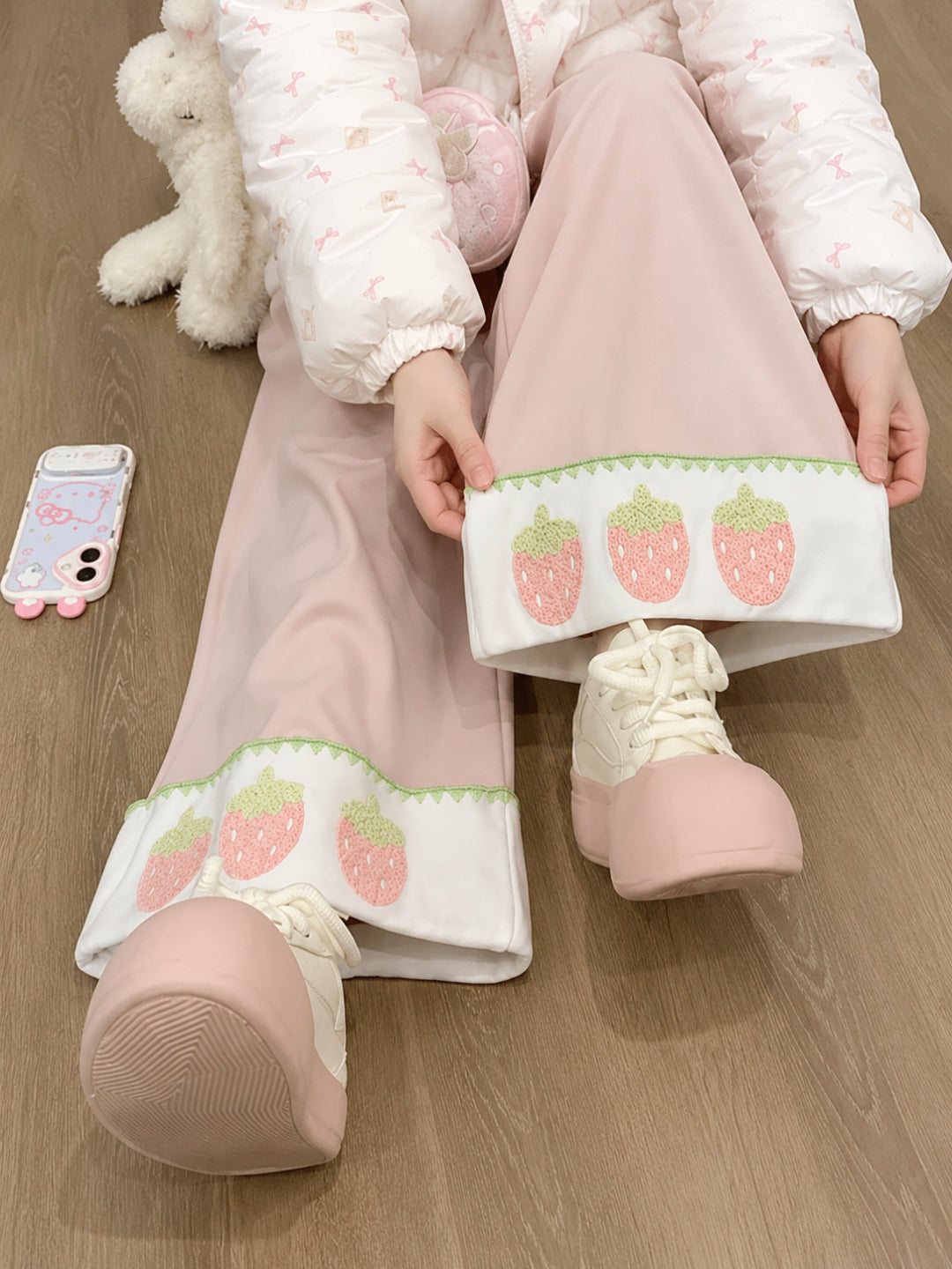 Snowman Cloud Cuff Pants-Bottoms-ntbhshop