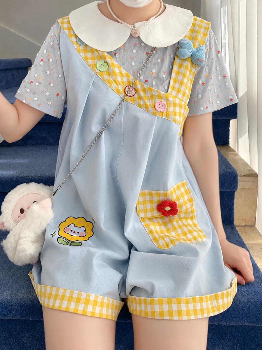 Whimsy Adventure Overall Shorts-Sets-ntbhshop