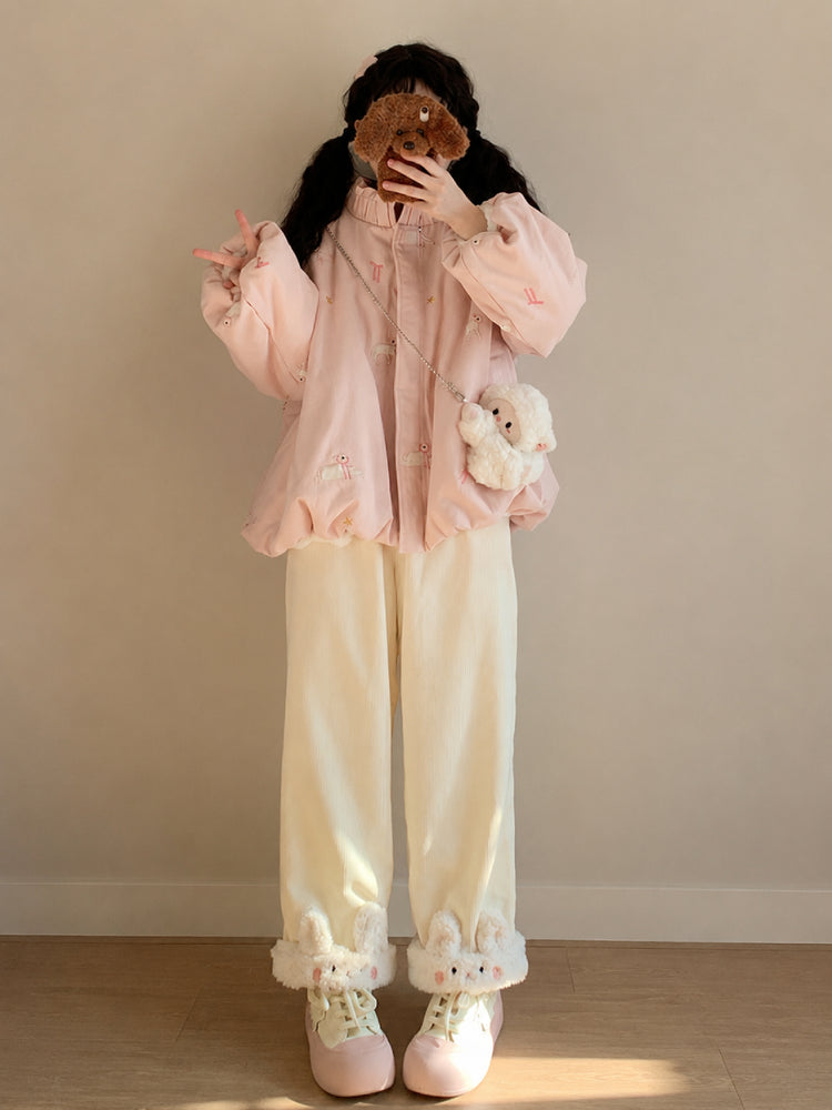 Pet Party Corduroy Pants-Bottoms-ntbhshop