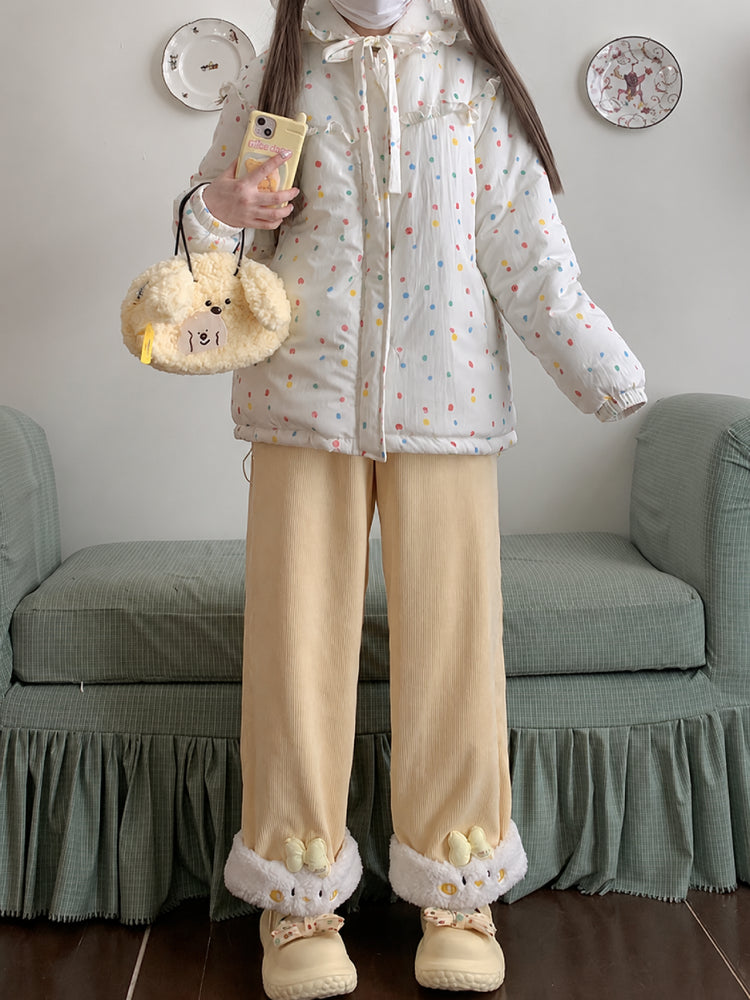 Pet Party Corduroy Pants-Bottoms-ntbhshop
