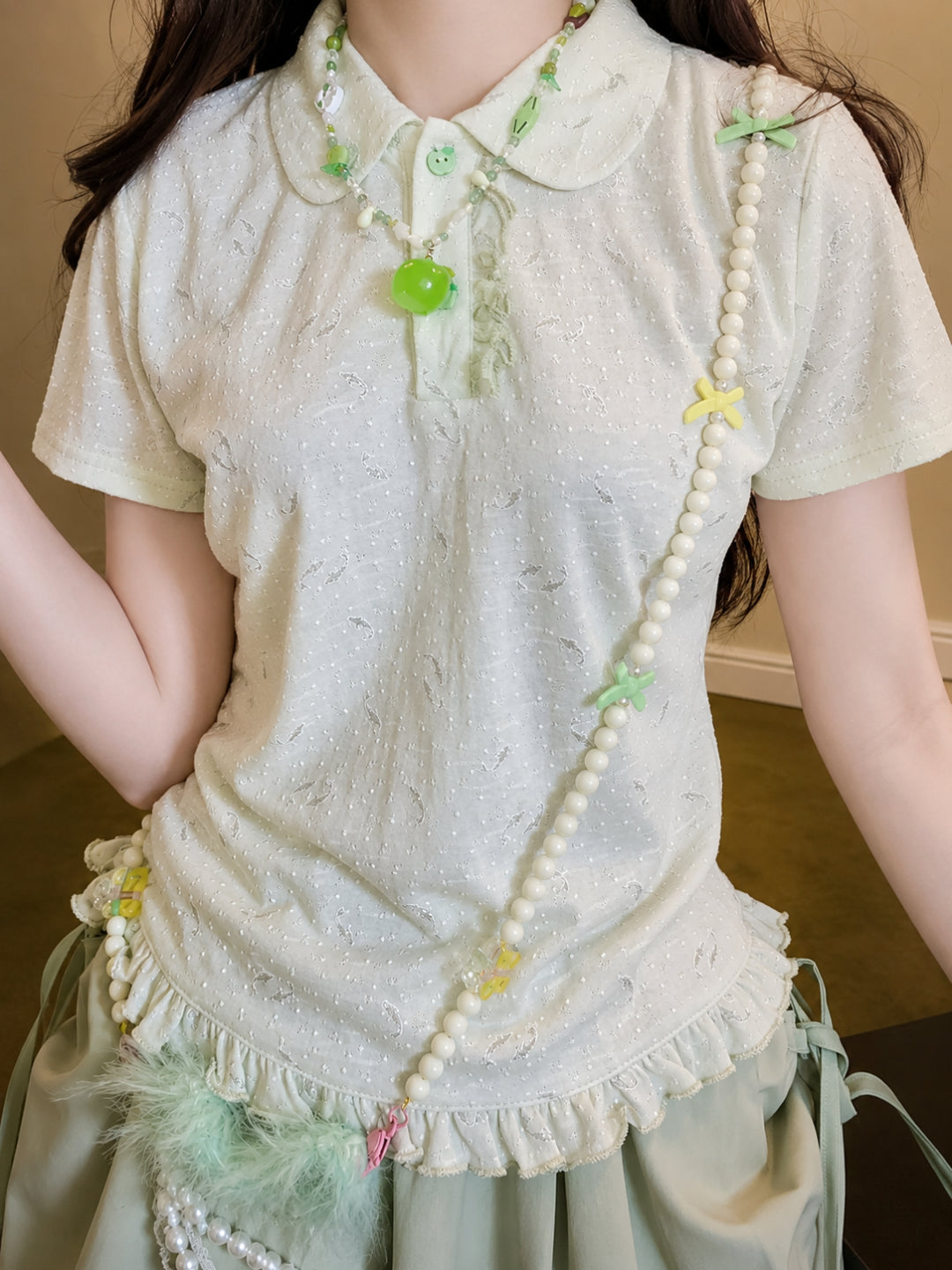 Fish Bowl Doll Collar Tee-Tops-ntbhshop