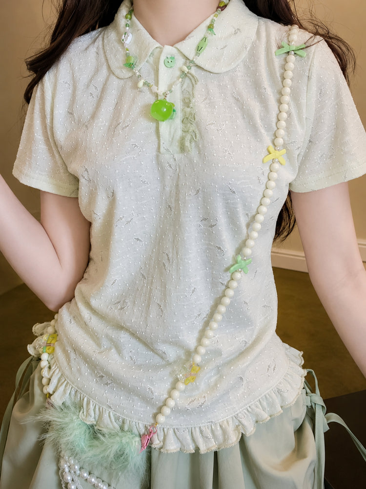 Fish Bowl Doll Collar Tee-Tops-ntbhshop