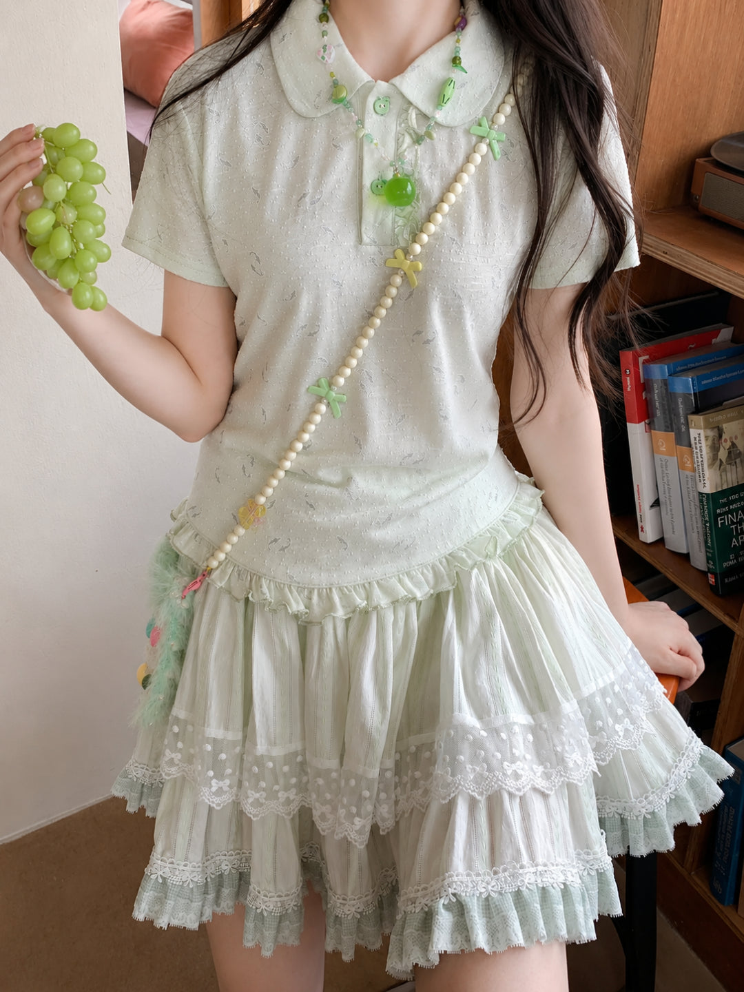 Fish Bowl Doll Collar Tee-Tops-ntbhshop