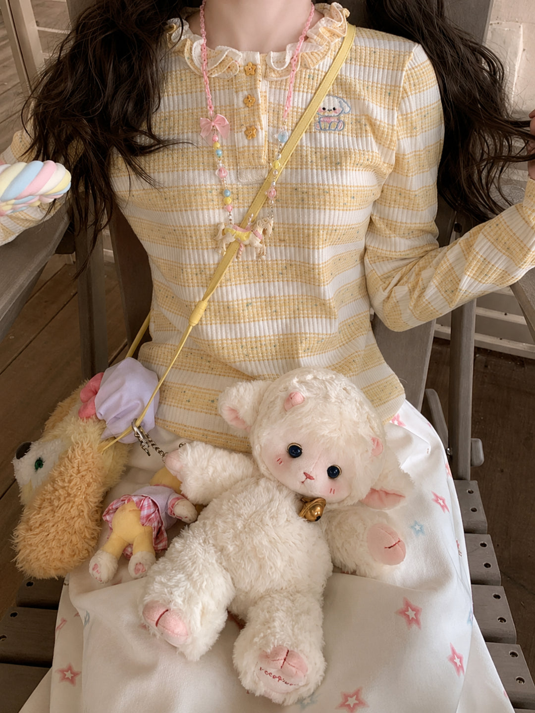 Sugar Pup Stripe Turtlenecks-Tops-ntbhshop