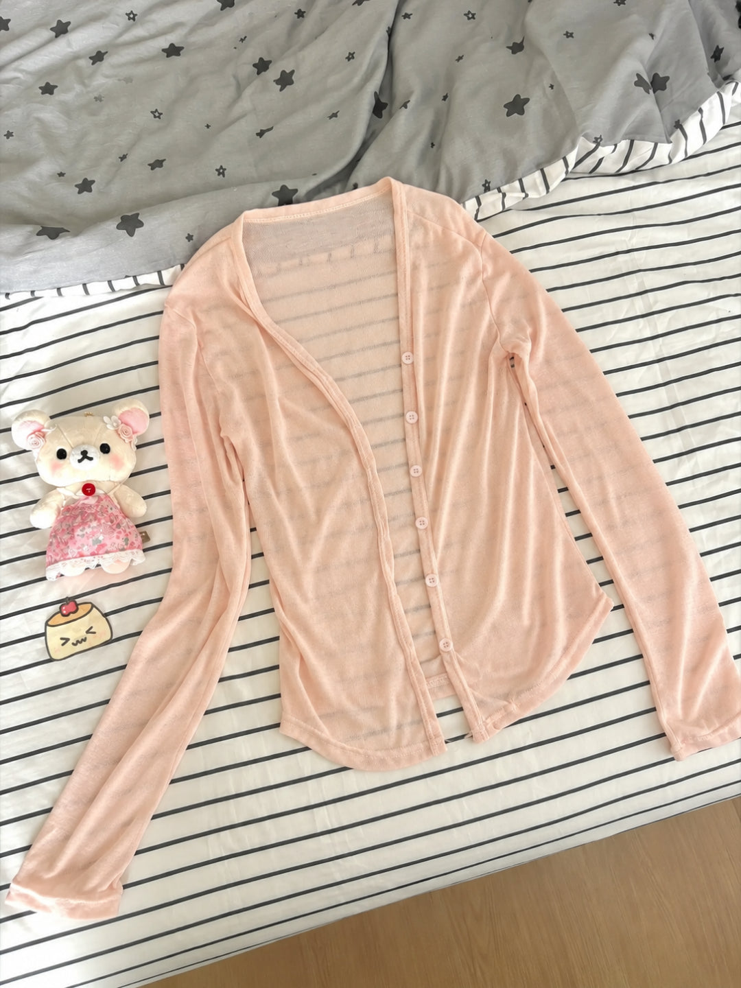 Strawberry Diary Bubble Top, Cardigan, & Skirt-Sets-ntbhshop
