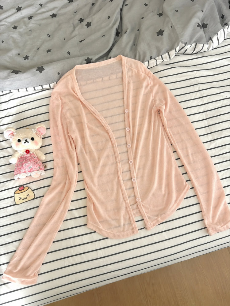 Strawberry Diary Bubble Top, Cardigan, & Skirt-Sets-ntbhshop