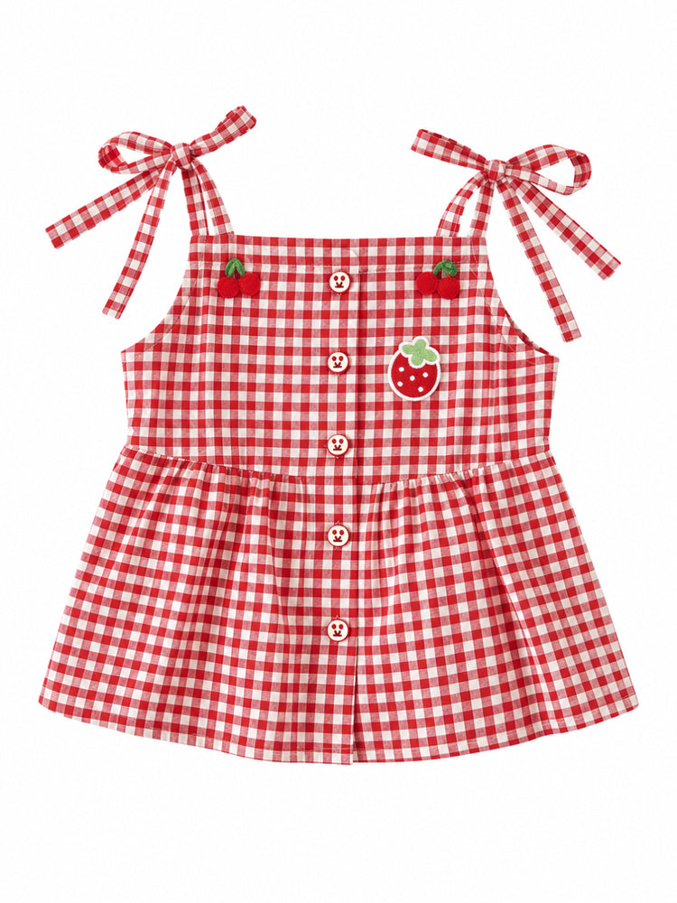 Strawberry Diary Top & Bubble Skirt-Sets-ntbhshop