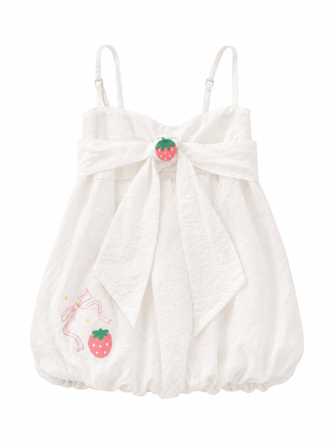 Strawberry Diary Bubble Top & Pettipants-Sets-ntbhshop