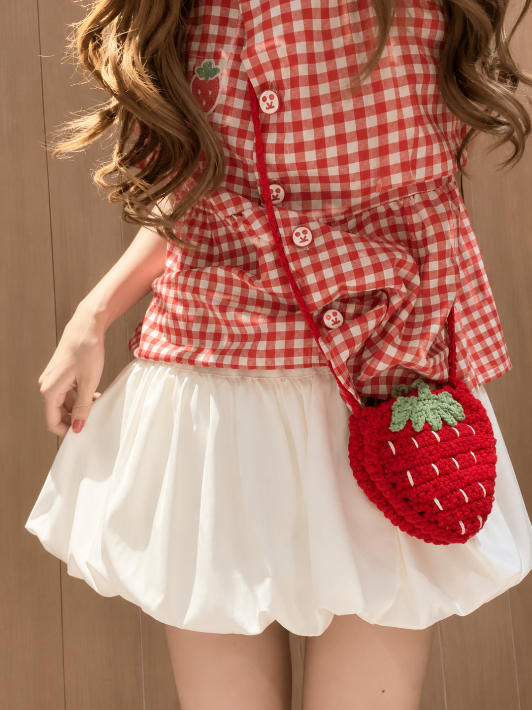 Strawberry Diary Top & Bubble Skirt-Sets-ntbhshop