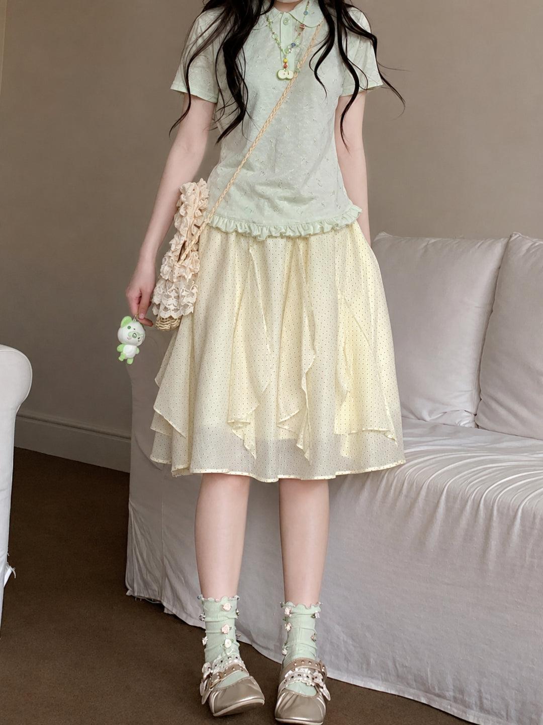 Fish Bowl Doll Collar Tee-Tops-ntbhshop