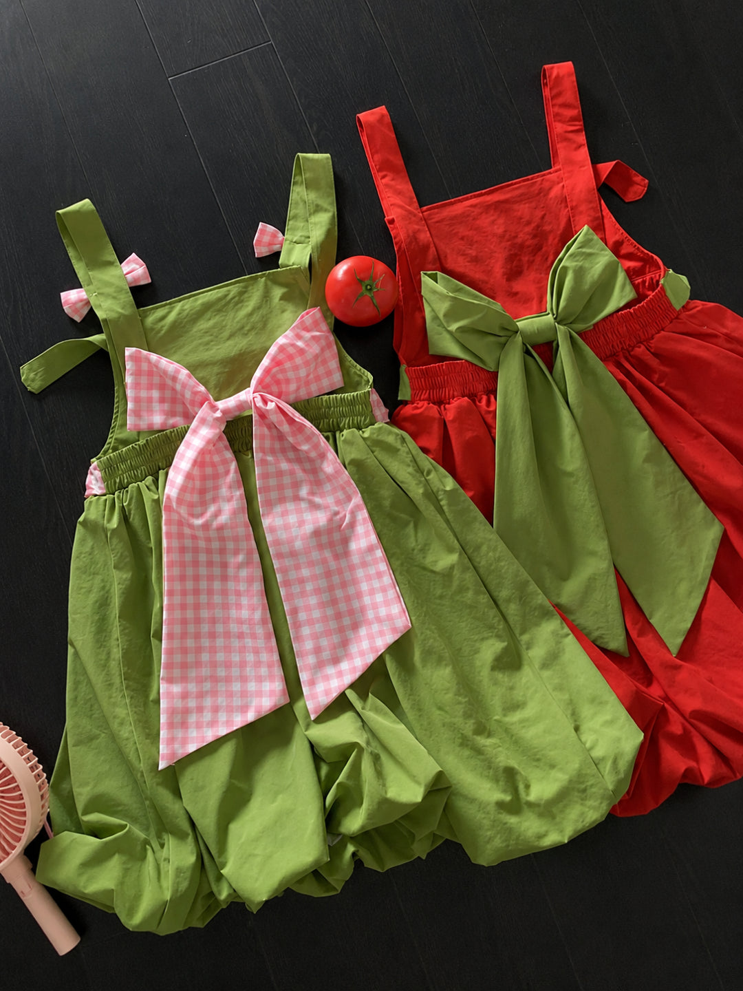 Fruit Pop Overall Bubble Dresses-Sets-ntbhshop
