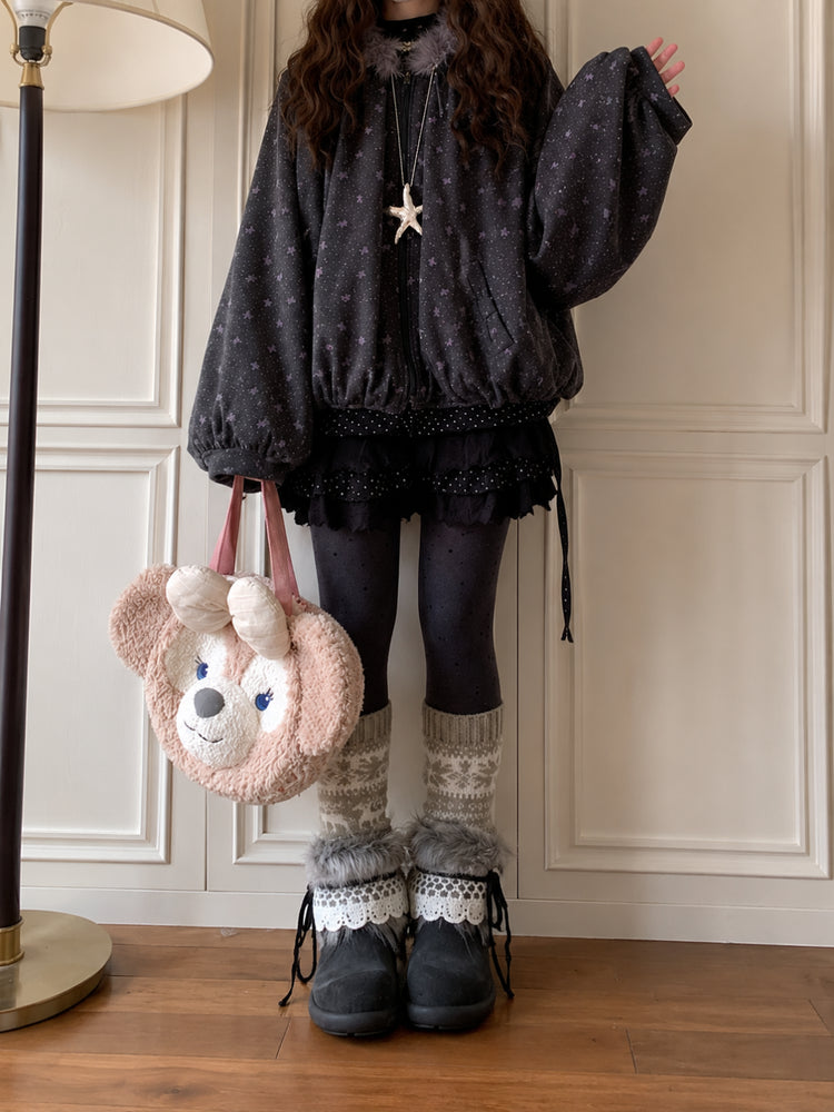Evening Dots Bubble Cape-Outerwear-ntbhshop