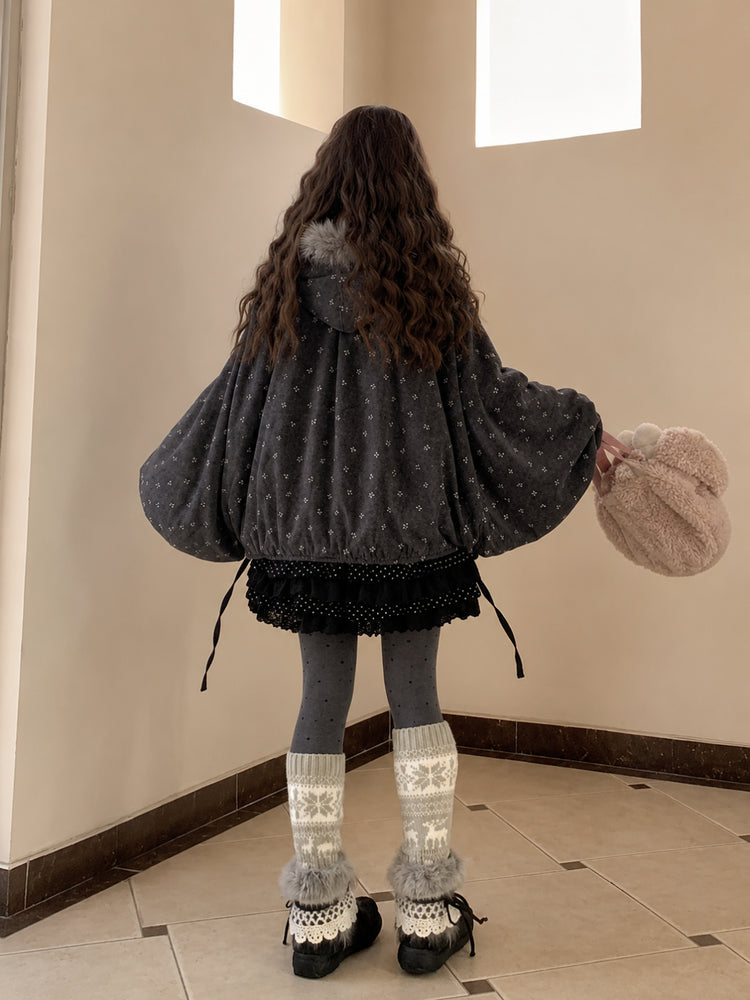 Evening Dots Bubble Cape-Outerwear-ntbhshop