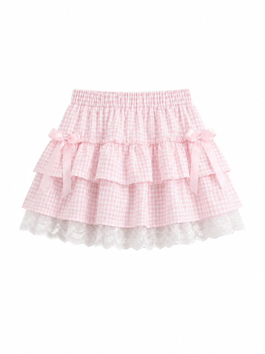 Ribbon Cake Mini Skorts-Bottoms-ntbhshop