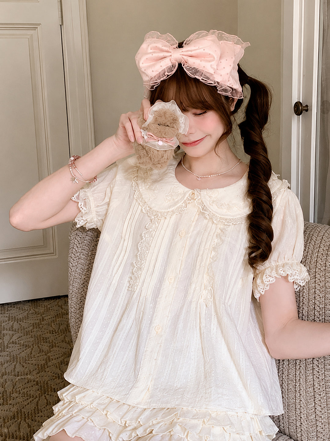 Bunny Belle Doll Blouse-Tops-ntbhshop