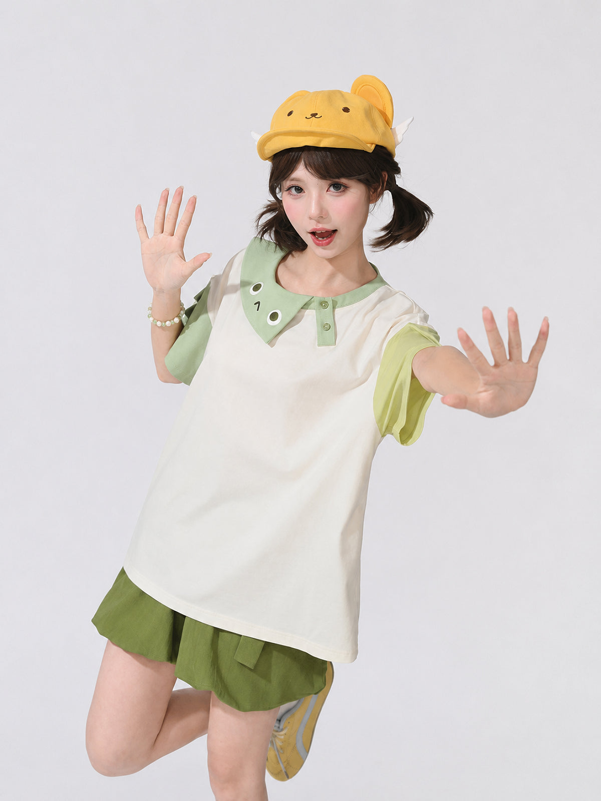 Green Monster Graphic Tee-Tops-ntbhshop