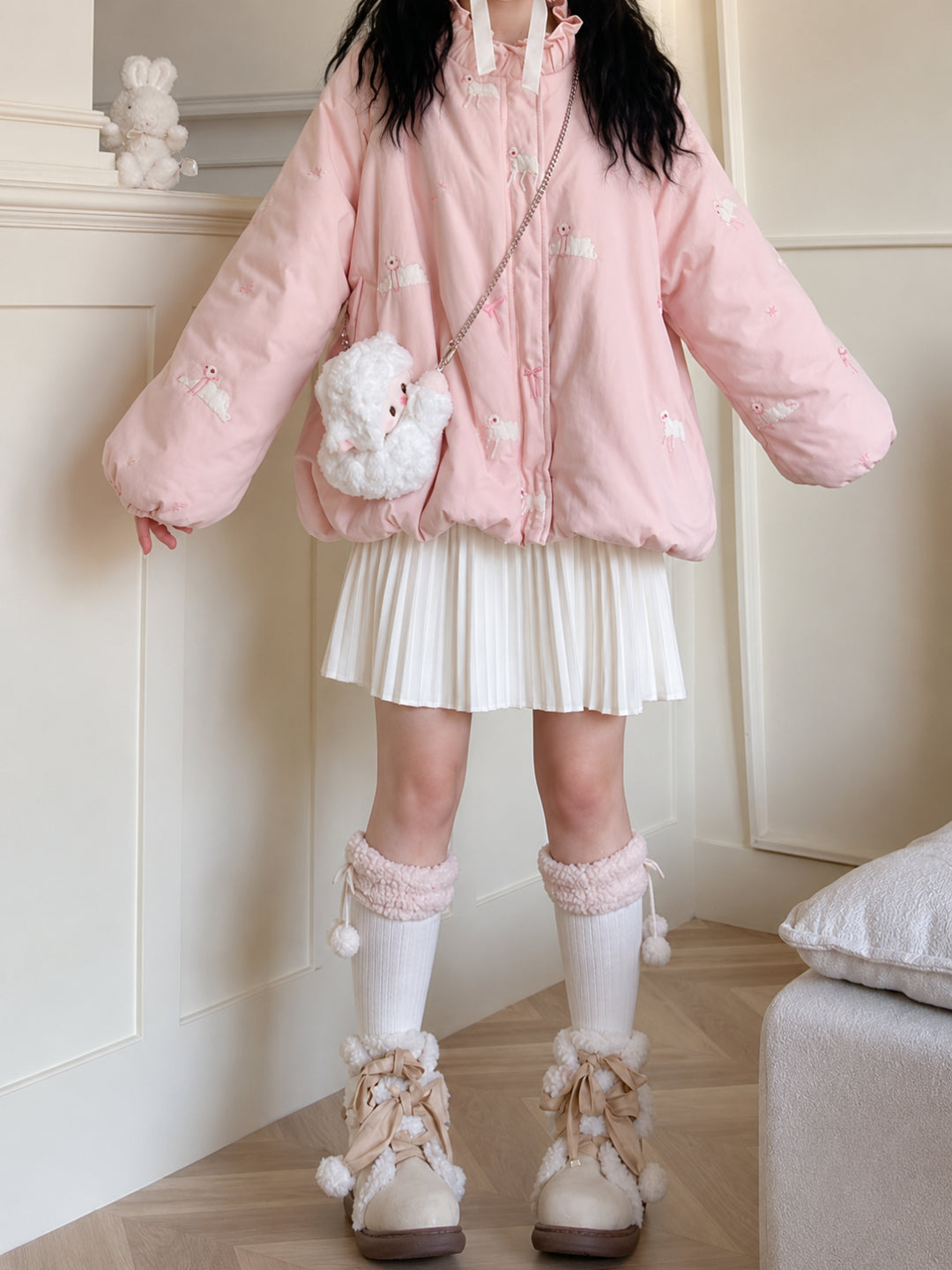 Little Lamb Puffer Coats-Outerwear-ntbhshop