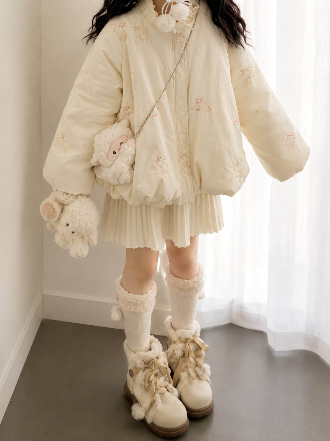 Little Lamb Puffer Coats-Outerwear-ntbhshop