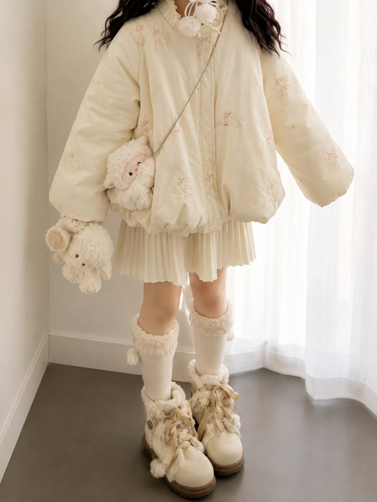 Little Lamb Puffer Coats-Outerwear-ntbhshop