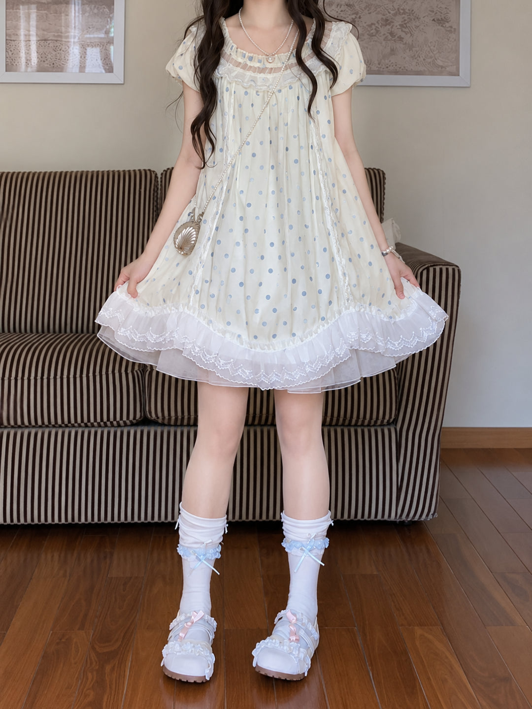 Sugar Dot Ribbon Dresses-Dresses-ntbhshop