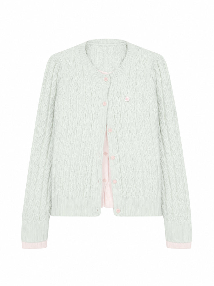 Guava Daydreams Knit Cardigan & Skirt-Sets-ntbhshop