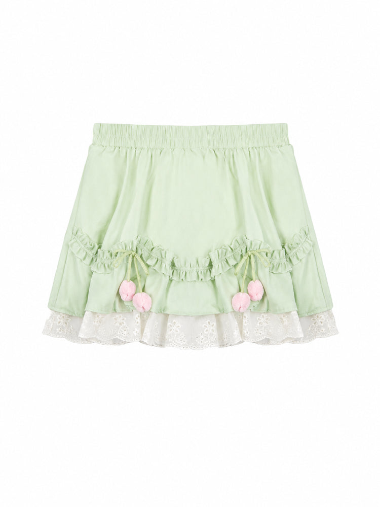 Guava Daydreams Ruffle Top & Skirt-Sets-ntbhshop